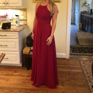 Azazie Burgundy (Ginger) Dress/Gown